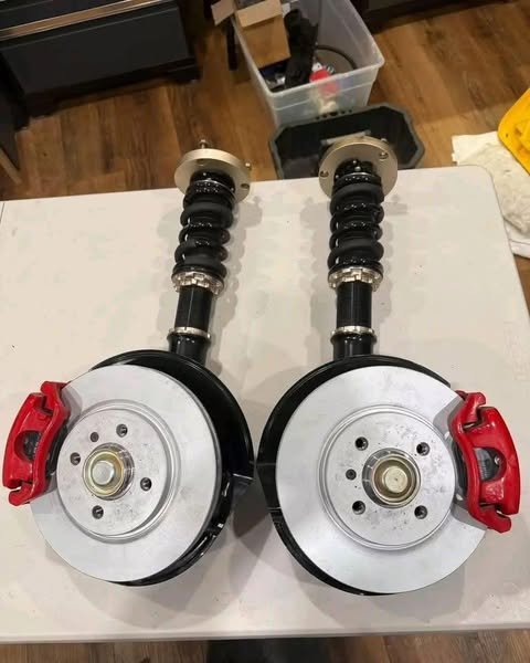 kit combinés filetés bc racing bmw e30 + Étriers peints kit combinés filetés bc racing bmw e30 + Étriers peints