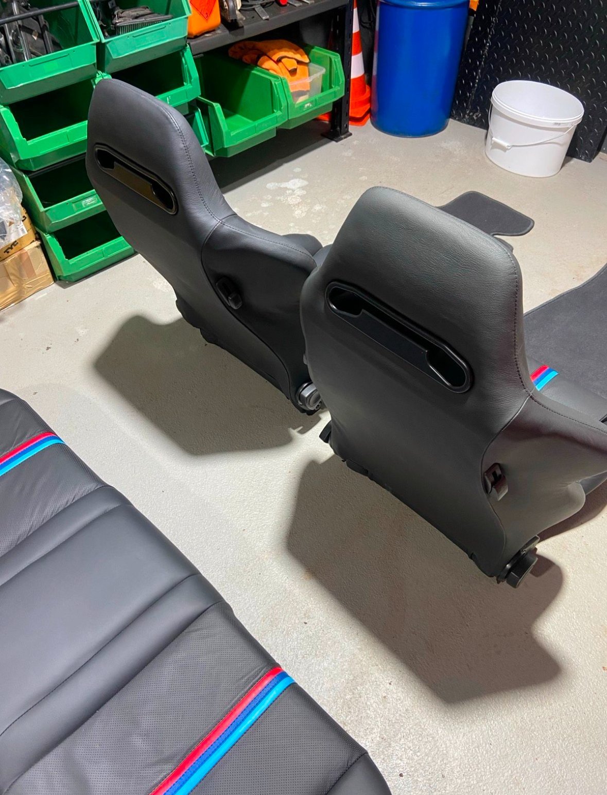 sièges recaro en cuir véritable avec banquette arrière assortie pour la bmw e 34 sièges recaro en cuir véritable avec banquette arrière assortie pour la bmw e 34